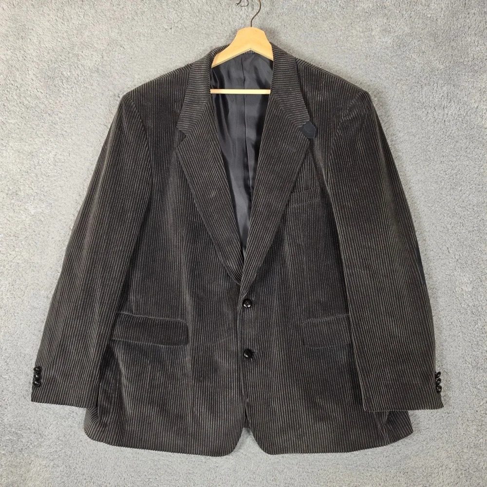 Barrington Corduroy Blazer Mens 46R Brown Business Casaual Elbow Patches